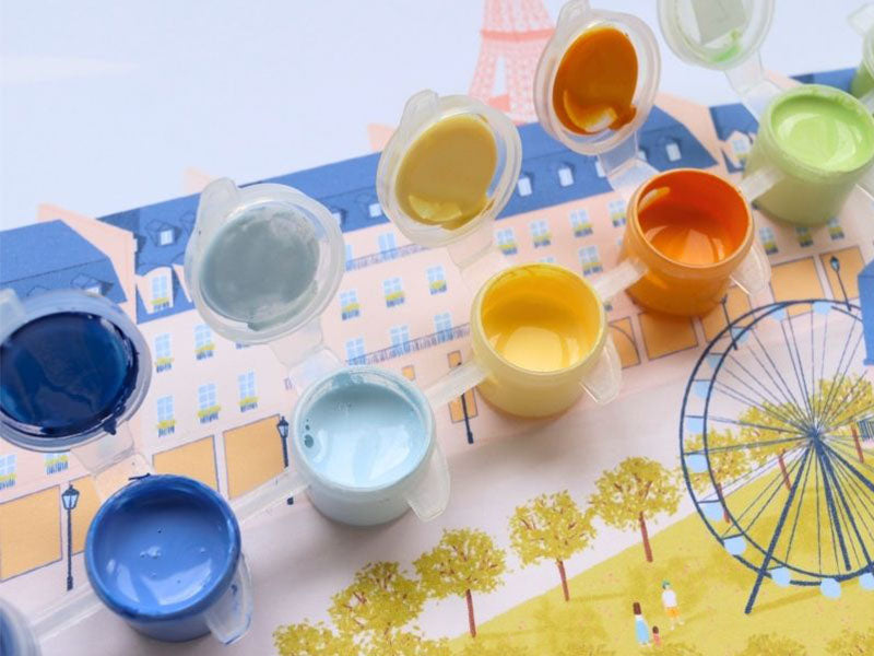 achat PETIT DÉFAUT : PETIT PRIX ! Coffret peinture au numéro - Petit Pinceau - Un printemps à Paris