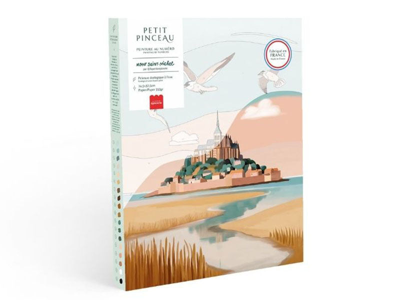 Achat PETIT DÉFAUT : PETIT PRIX ! Coffret peinture au numéro - Petit Pinceau - Mont Saint-Michel