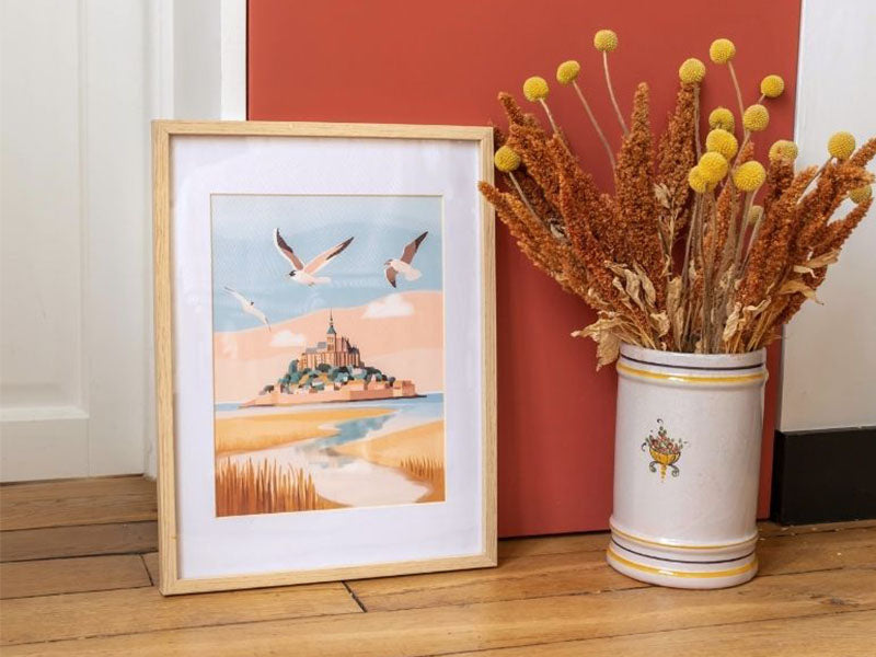 PETIT DÉFAUT : PETIT PRIX ! Coffret peinture au numéro - Petit Pinceau - Mont Saint-Michel