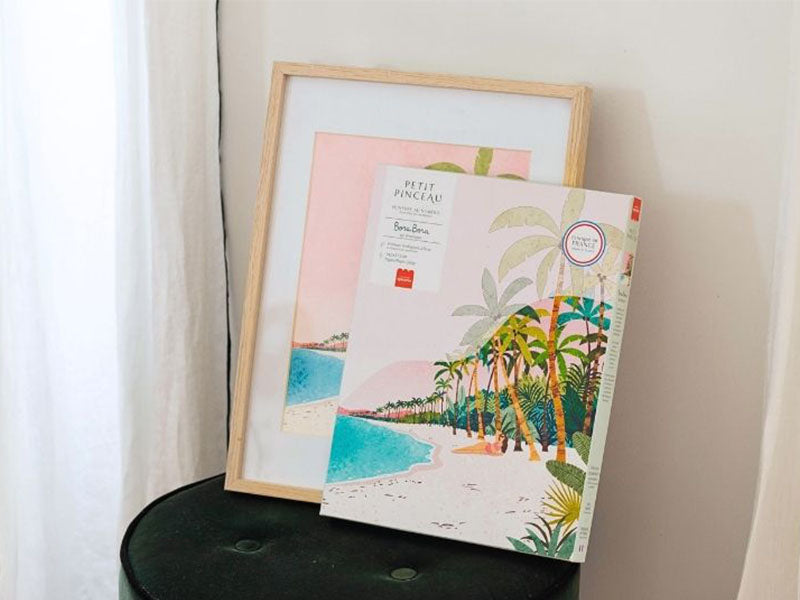 achat PETIT DÉFAUT : PETIT PRIX ! Coffret peinture au numéro - Petit Pinceau - Bora Bora