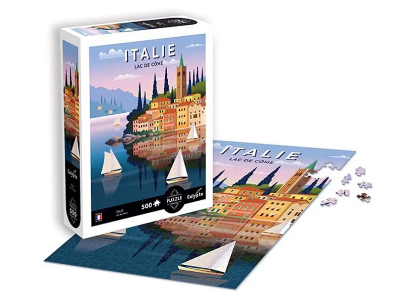 Achat Puzzle 500 pièces Italie : Lac de Côme par Calypto