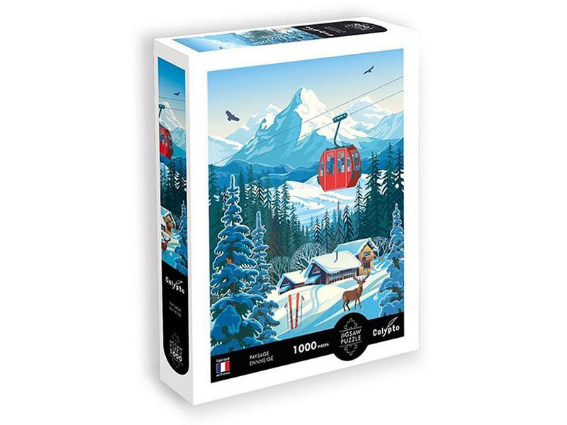 Achat Puzzle 1000 pièces Paysage enneigé par Calypto