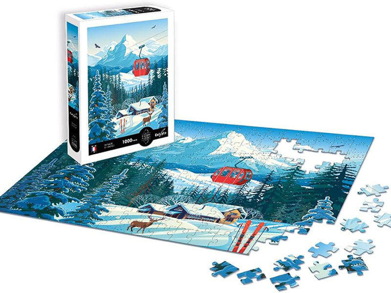 achat Puzzle 1000 pièces Paysage enneigé - Calypto