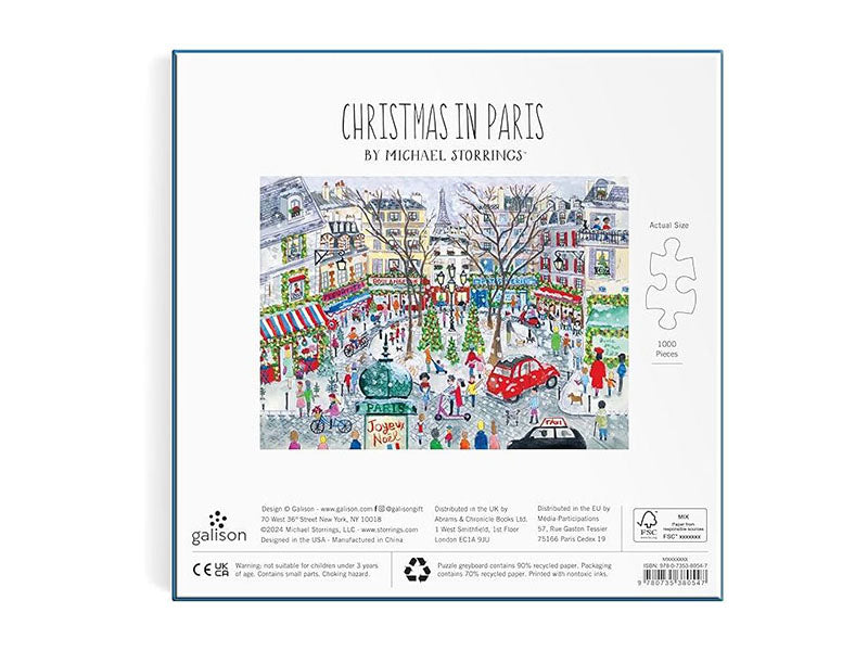 achat Puzzle Christmas in Paris - 1000 pièces - Galison