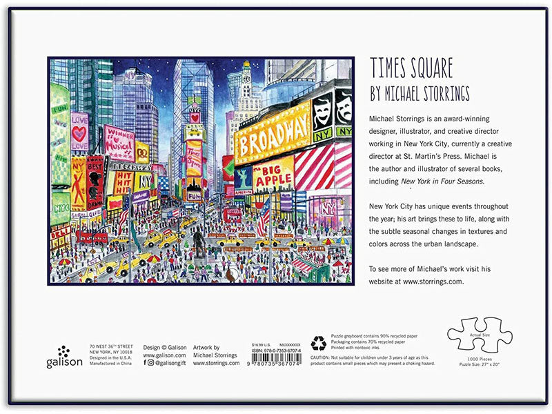 achat Puzzle Times Square - 1000 pièces - Galison