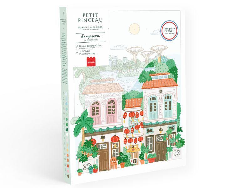 Achat Coffret peinture au numéro - Petit Pinceau - Singapore par Hoglet & Co