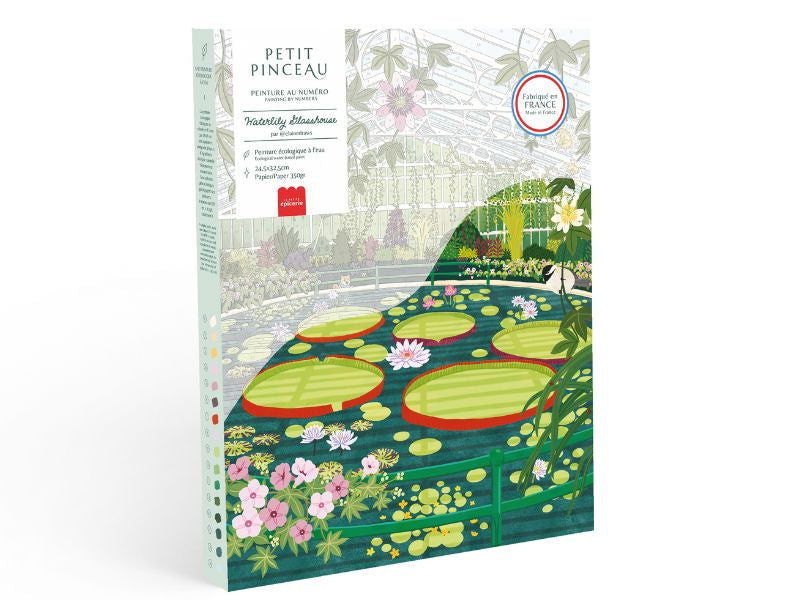 Achat Coffret peinture au numéro - Petit Pinceau - Waterlily Glasshouse par Elaine Lee