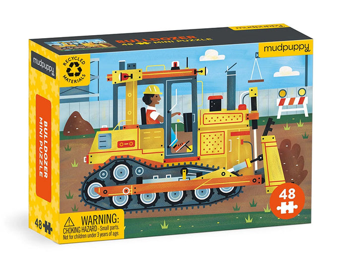 Achat Mini Puzzle Bulldozer - 48 pièces - Galison