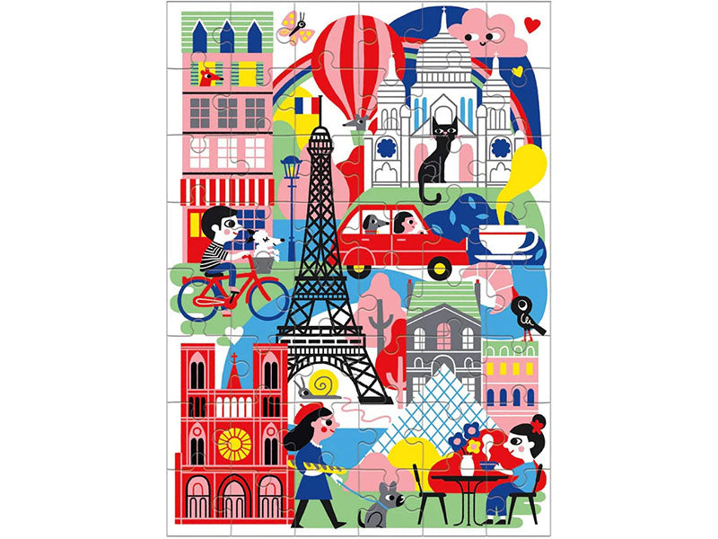 achat Mini Puzzle Paris - 48 pièces - Galison