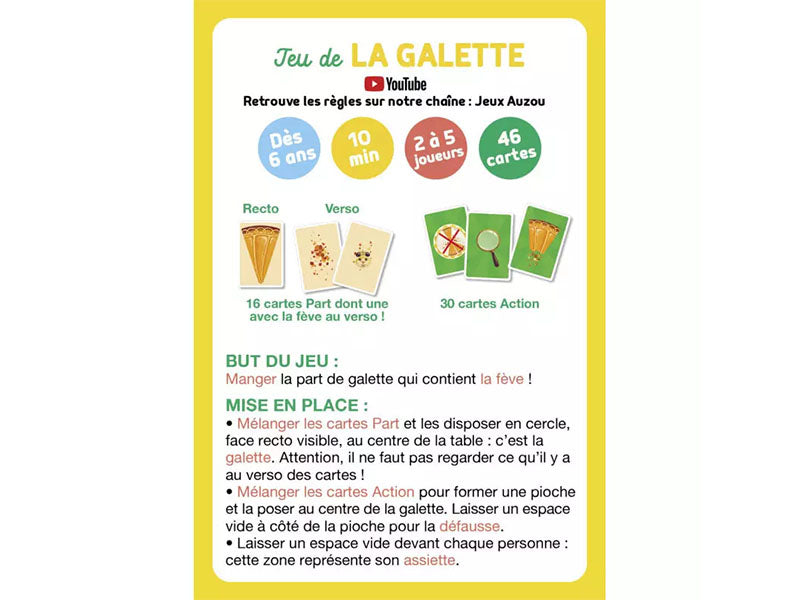 Achat Jeu de la galette - Auzou
