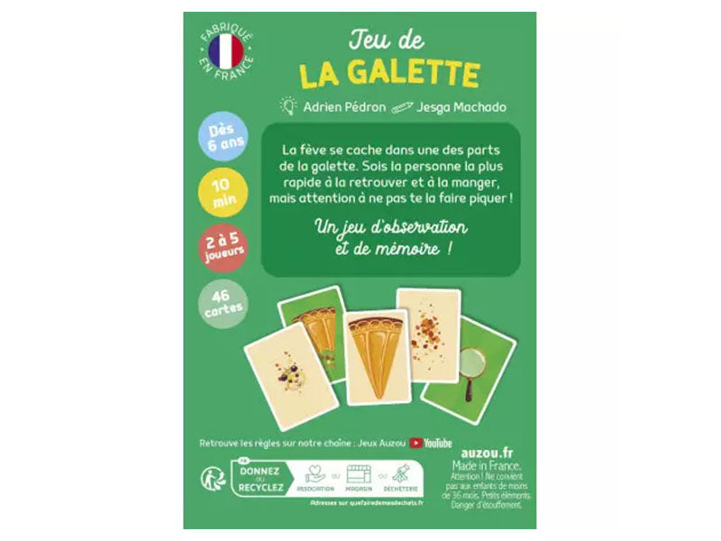 achat Jeu de la galette - Auzou