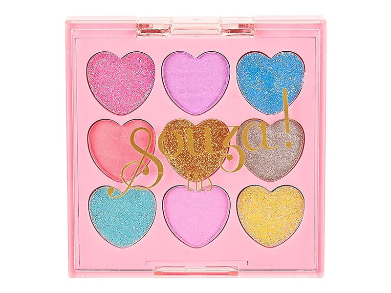 Achat Coffret à maquillage Fards à paupières coeurs - Souza
