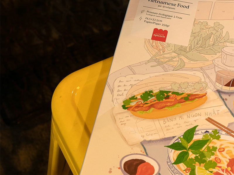 achat Coffret peinture au numéro - Petit Pinceau - Vietnamese Food par Jayne Wong