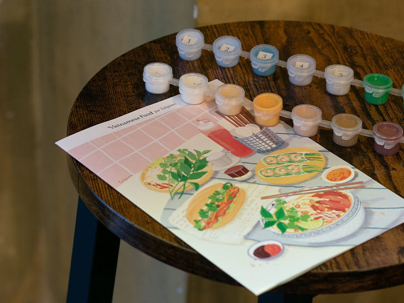 achat Coffret peinture au numéro - Petit Pinceau - Vietnamese Food par Jayne Wong