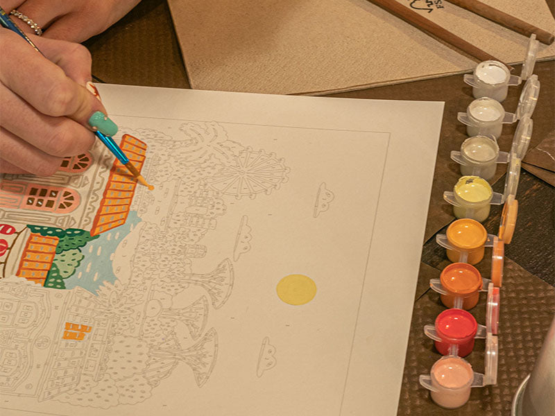 achat Coffret peinture au numéro - Petit Pinceau - Singapore par Hoglet & Co