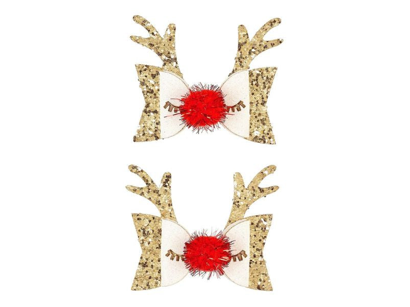 Achat Lot de 2 Barrettes Noeud Hazle Rennes Noël - Souza