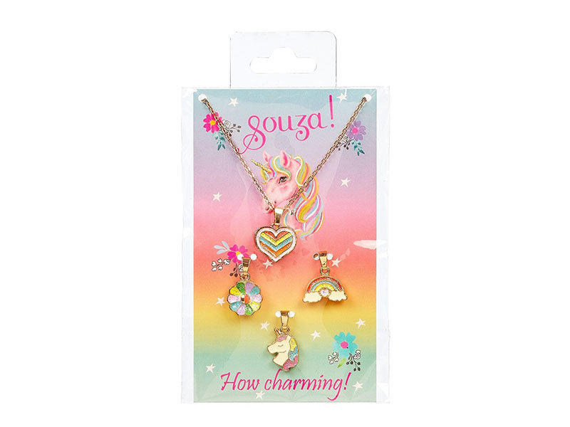 Achat Set collier et 3 pendentifs Licorne - Souza