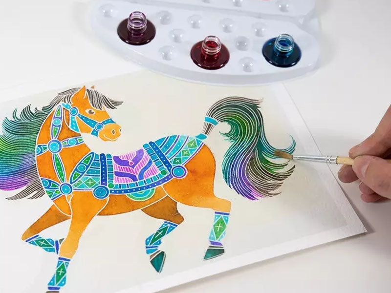 Achat Coffret Aquarellum junior - Chevaux