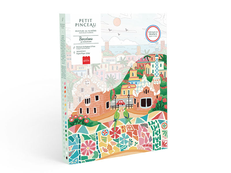 Achat Coffret peinture au numéro - Petit Pinceau - Barcelona par DazlStudio