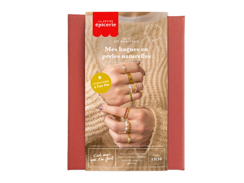 Achat Kit DIY Bijouterie - Mes bagues en perles naturelles