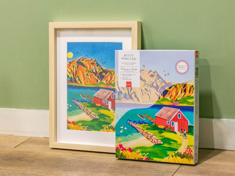 Achat Coffret peinture au numéro - Petit Pinceau - Randonnée en Norvège par Nolwenn Studio