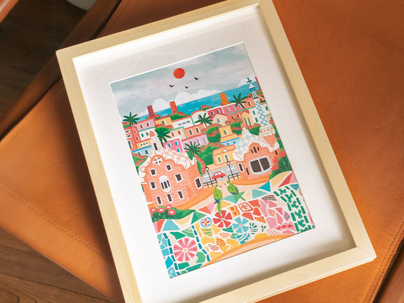 achat Coffret peinture au numéro - Petit Pinceau - Barcelona par DazlStudio