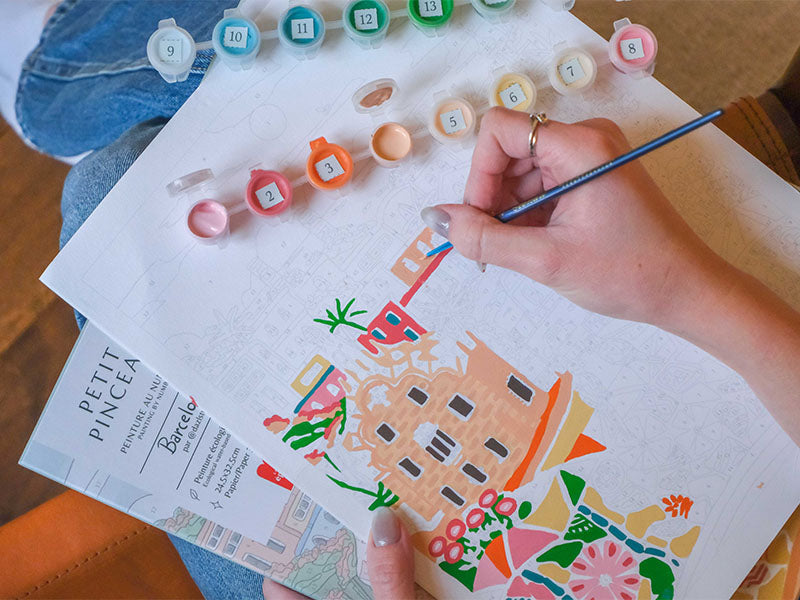 achat Coffret peinture au numéro - Petit Pinceau - Barcelona par DazlStudio