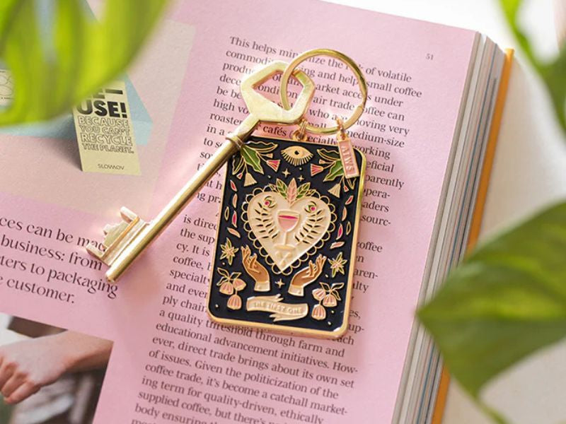 achat Porte-clés en émail Tarot Tipsy Card - ATWS