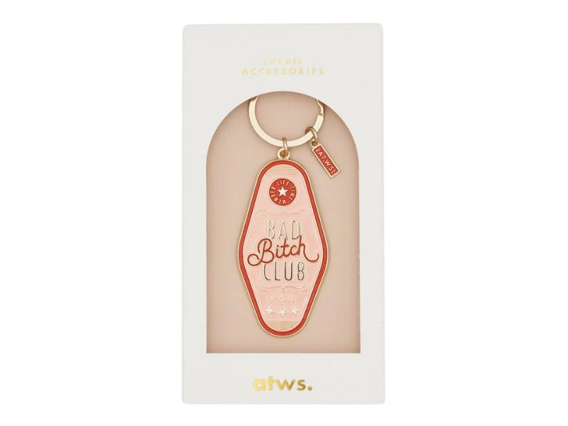 achat Porte-clés en émail Bad Bitch Club - ATWS