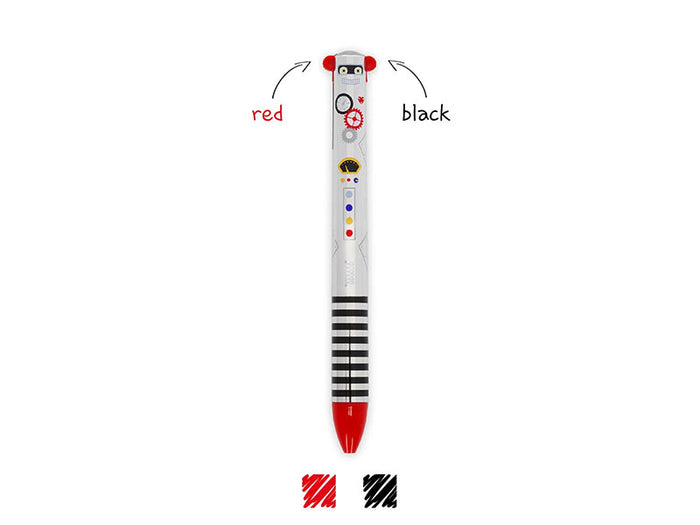 Achat Stylo bicolore Click & Clack Robot - Legami