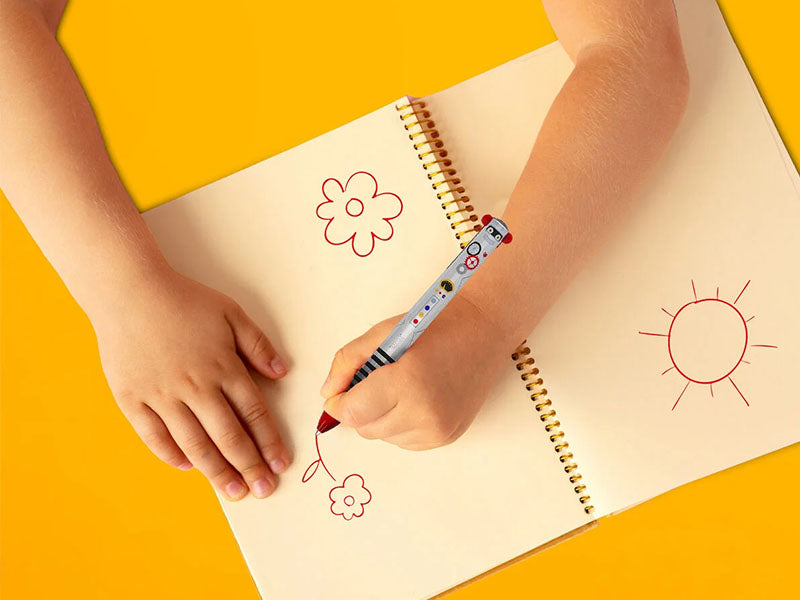achat Stylo bicolore Click & Clack Robot - Legami