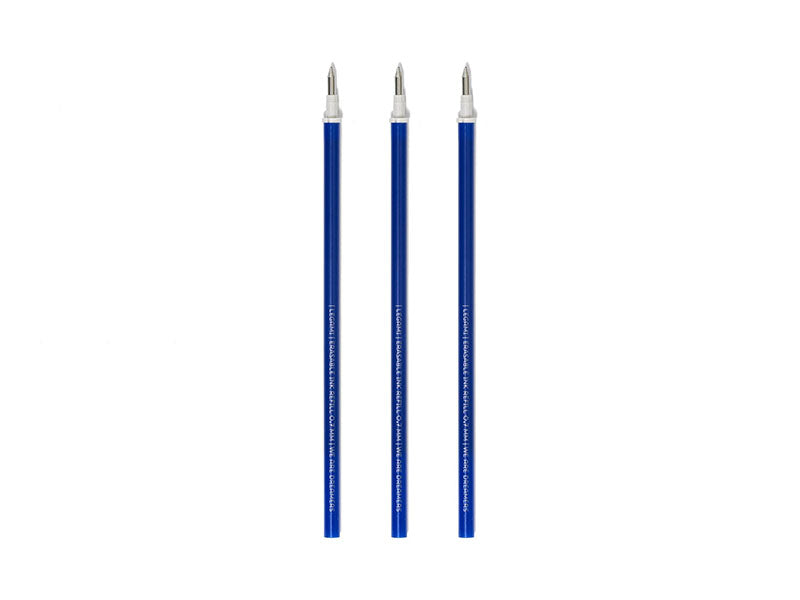 achat 3 Recharges pour Stylo à encre effaçable - Bleu - Legami