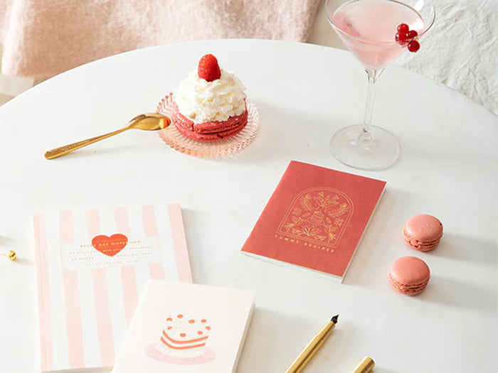 Achat Cahier Coeur Pink Strips - A5 - ATWS