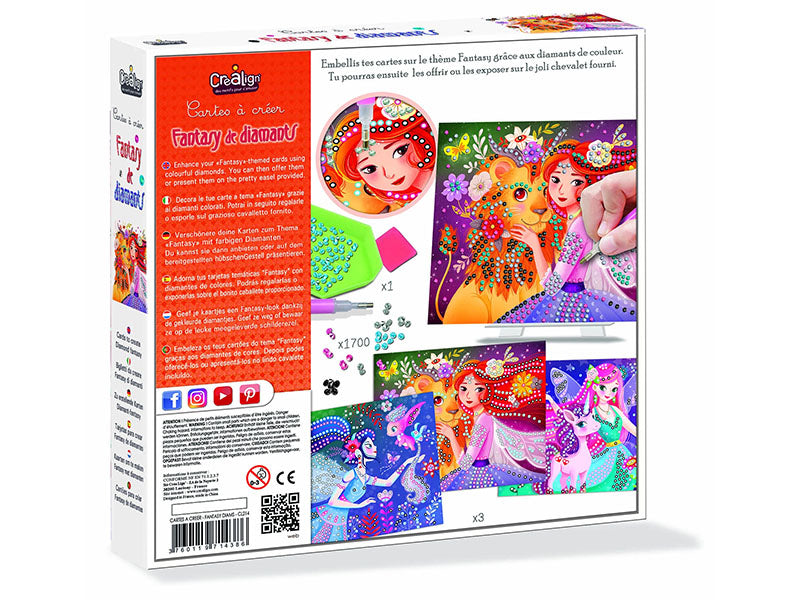 achat Fantasy de diamants Cartes à créer - Créa Lign'