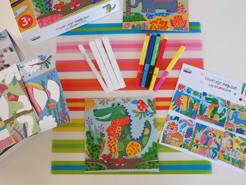 achat Coloriage facile Animocolo Tableau à créer - Créa Lign'