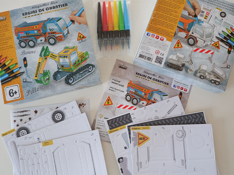 achat Maquettes Déco Engins de chantier - Créa Lign'