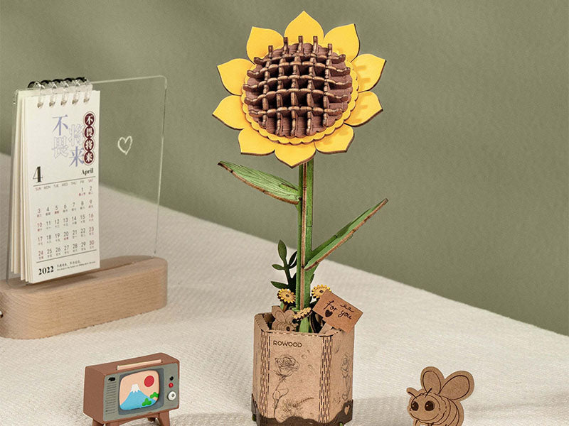 Achat Maquette Tournesol en bois Puzzle 3D - Rolife
