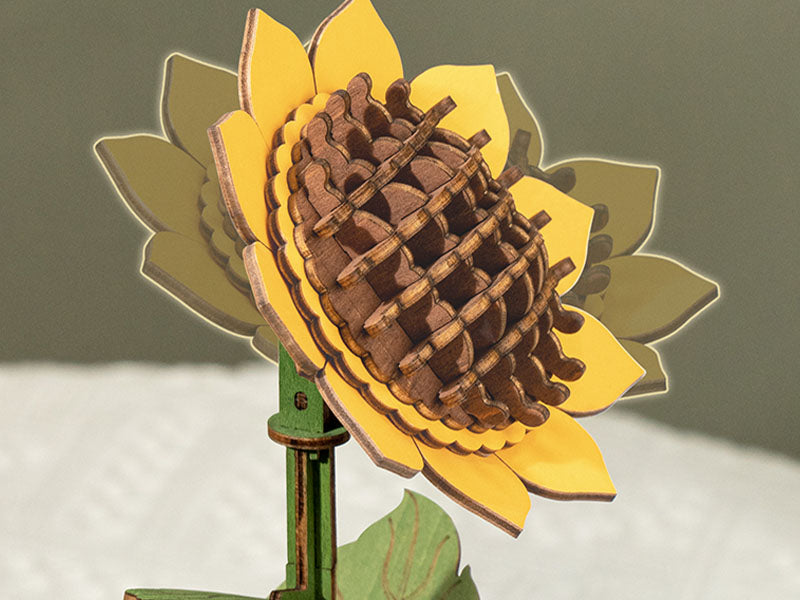 achat Maquette Tournesol en bois Puzzle 3D - Rolife