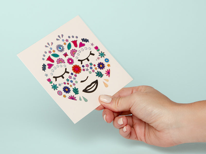 achat Stickers de visage - Flowers - OMY