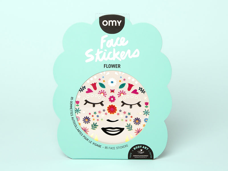 achat Stickers de visage - Flowers - OMY