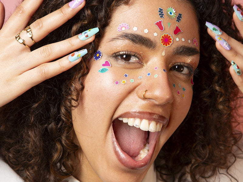 achat Stickers de visage - Flowers - OMY