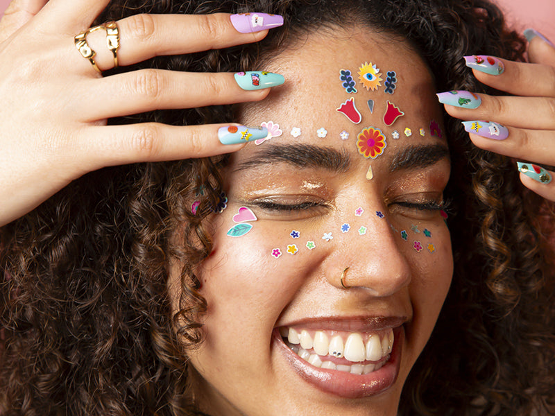 achat Stickers de visage - Flowers - OMY