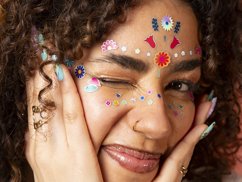 achat Stickers de visage - Flowers - OMY