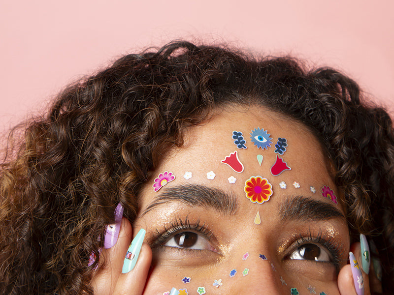 achat Stickers de visage - Flowers - OMY