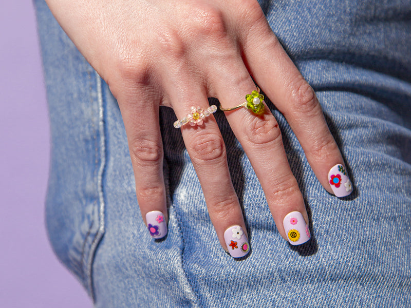 achat Stickers Nail art - Flower - 120 stickers décoratifs pour ongles