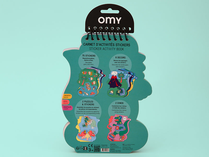 achat Carnet d'activité stickers - Dino de OMY