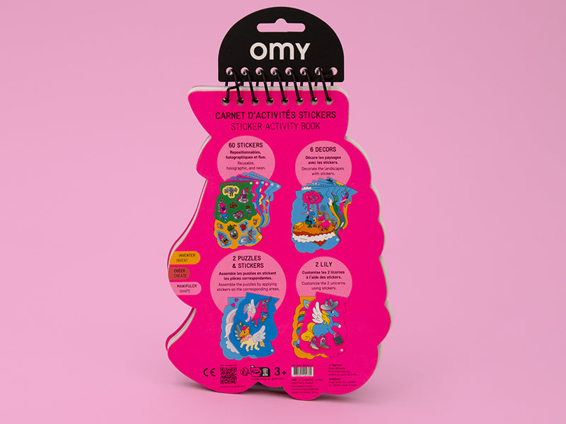 achat Carnet d'activité sticker - Lily la licorne