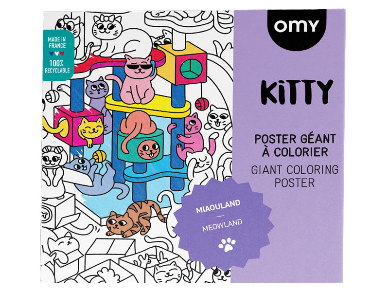 Achat Poster à colorier - Kitty  : le poster géant pour enfant