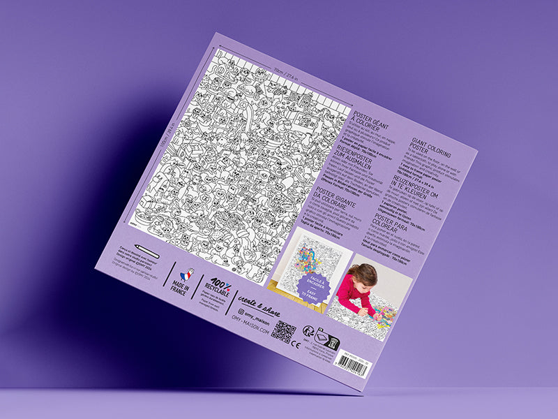 achat Poster à colorier - Kitty  : le poster géant pour enfant