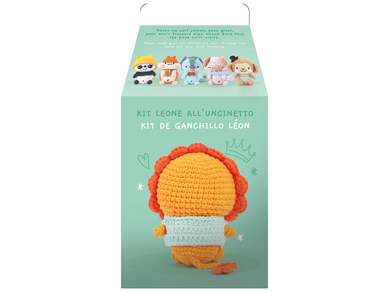 Achat Coffret kit minigurumi lion Kazuo par Graine Creative